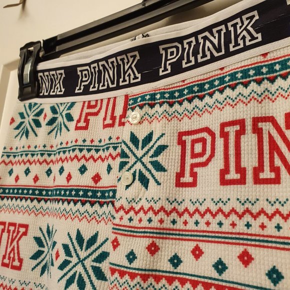 PINK lounge pants Christmas theme - Picture 2 of 4